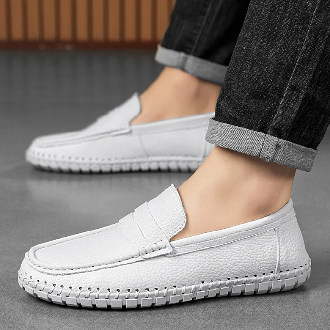 Men's Full-Grain Leather Slip-On Loafers
