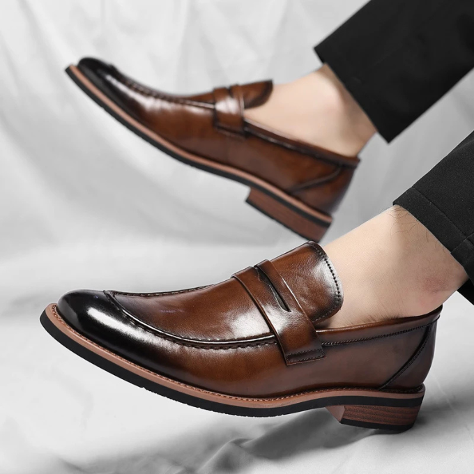 Men’s Leather Penny Loafers – Polished Comfort