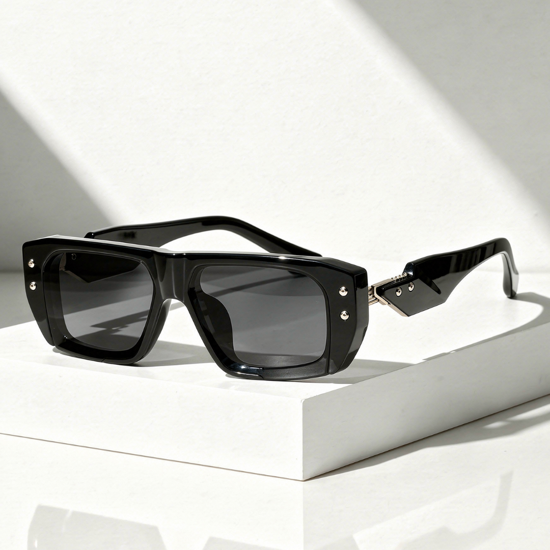 Oversized Square Sunglasses with UV400 Protection