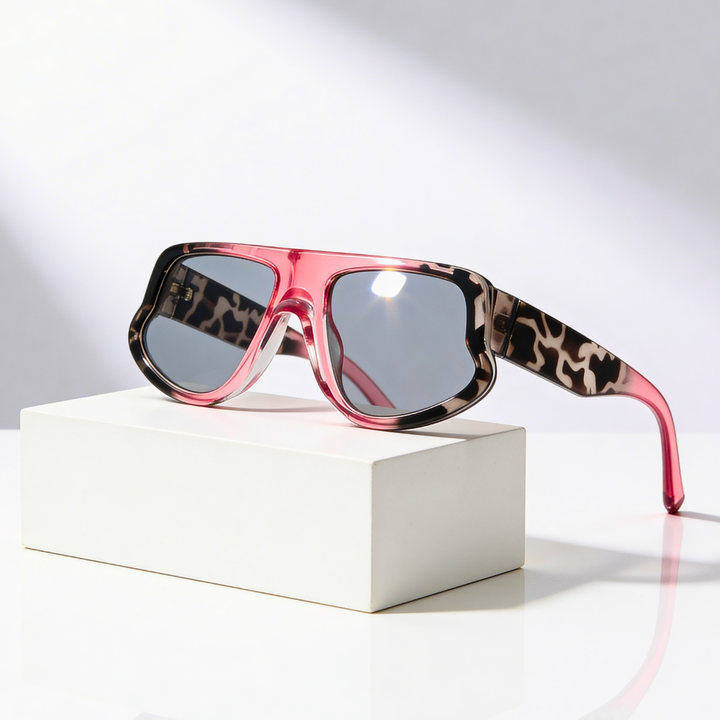 Women's Oversized UV400 Sunglasses – Gradient Acetate