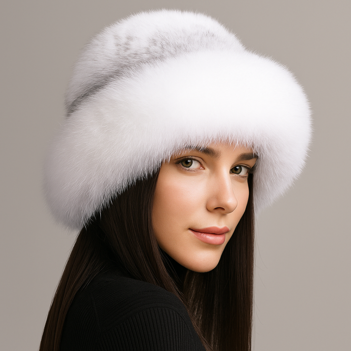 Women’s Velvet Fur Hat for Winter