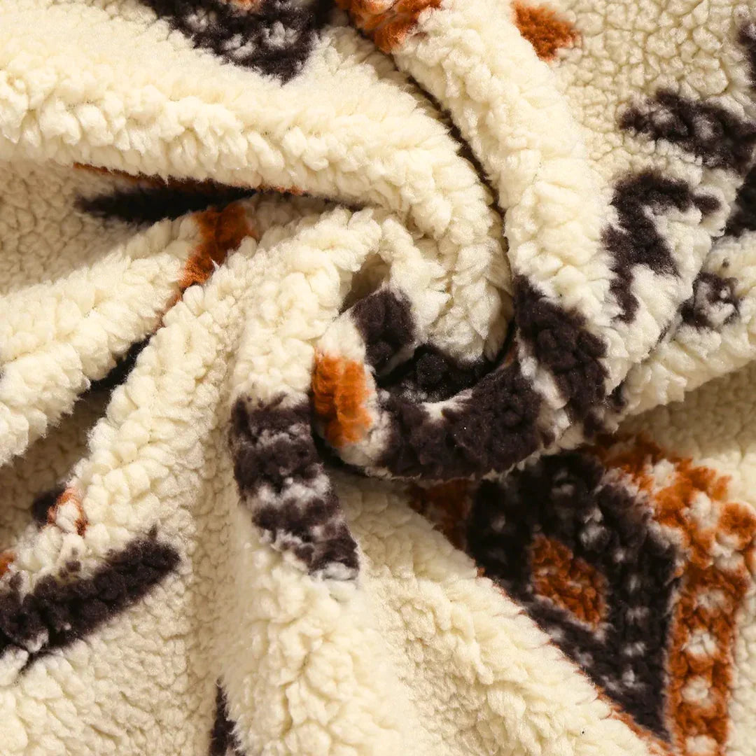 Aztec Trails Zip Sweater – Warm Casual Style
