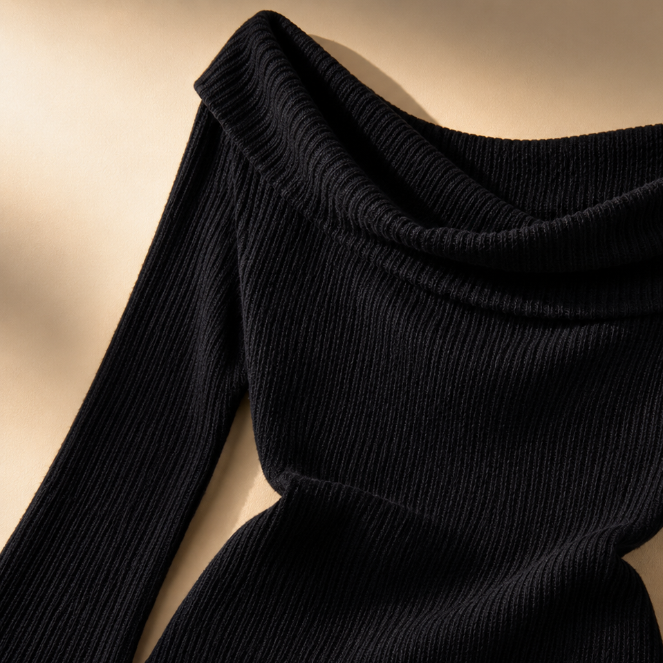 Rowan Contour Knit - Women's Ribbed Long Sleeve Top