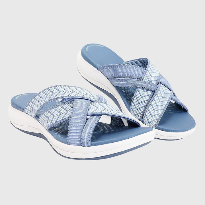 Women's Jade Orthopedic Sandals – Comfortable Low Wedge Walking Shoes