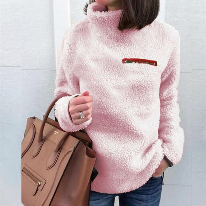 Women's Bottoming Sweater Shirt – Slim Fit Layering Essential-HighTouch