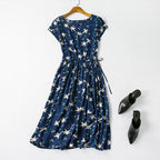 Cotton silk dress-HighTouch