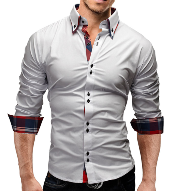 Classic Inner Slim Men Shirt – Cotton Polyester-HighTouch