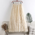 Women's Embroidered Lace Umbrella Long Skirt-HighTouch