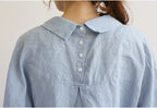 Cotton & Linen Dress Shirt | Long Sleeve Cotton Blend-HighTouch