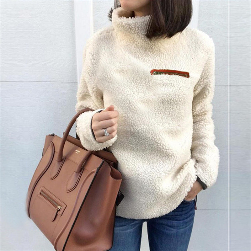 Women's Bottoming Sweater Shirt – Slim Fit Layering Essential-HighTouch