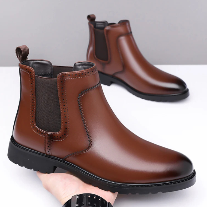 Men’s Leather Chelsea Boots – Smart Comfort