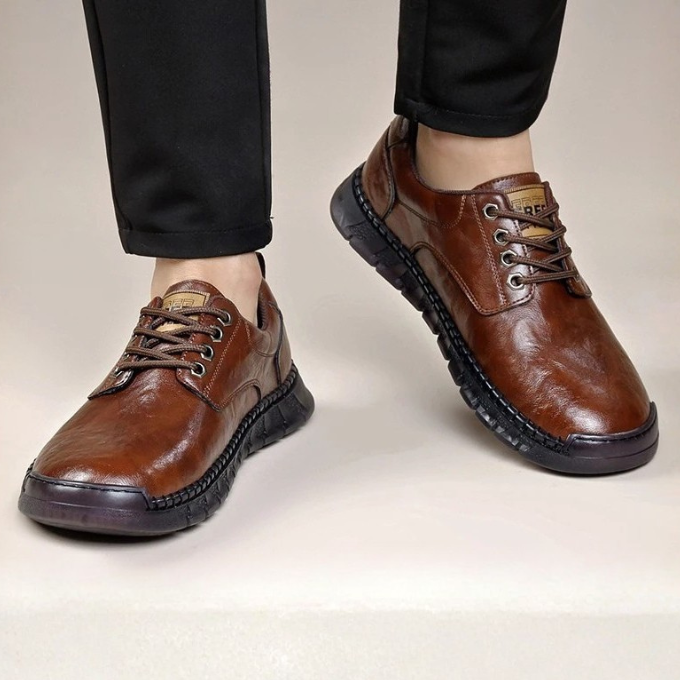 Men’s Full-Grain Leather Shoes – Smart Comfort