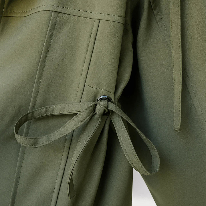 Women’s Drape Windbreaker Jacket for Everyday Wear