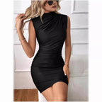 Sleeveless Knitted Sheath Dress UK-HighTouch