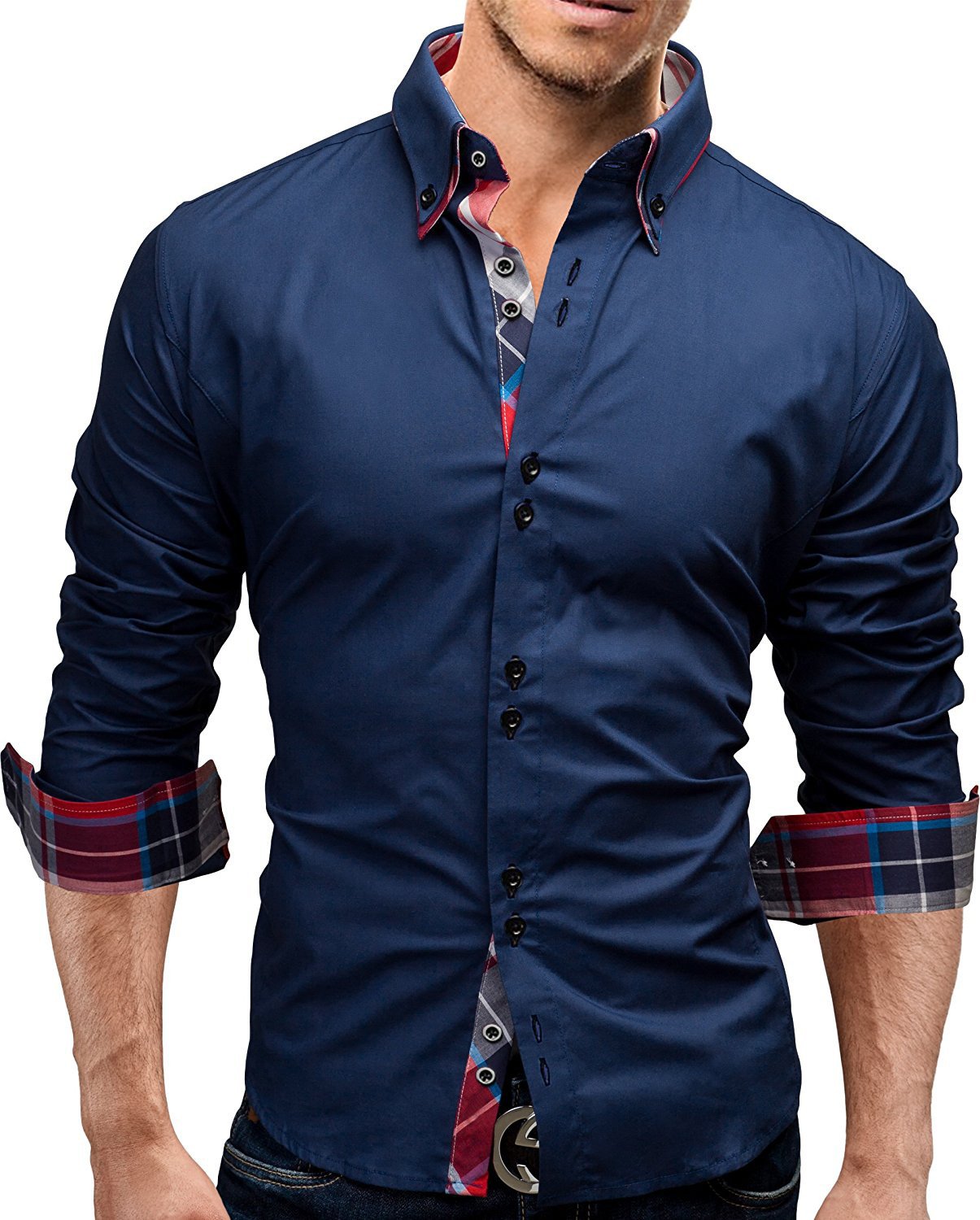 Classic Inner Slim Men Shirt – Cotton Polyester-HighTouch