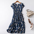 Cotton silk dress-HighTouch