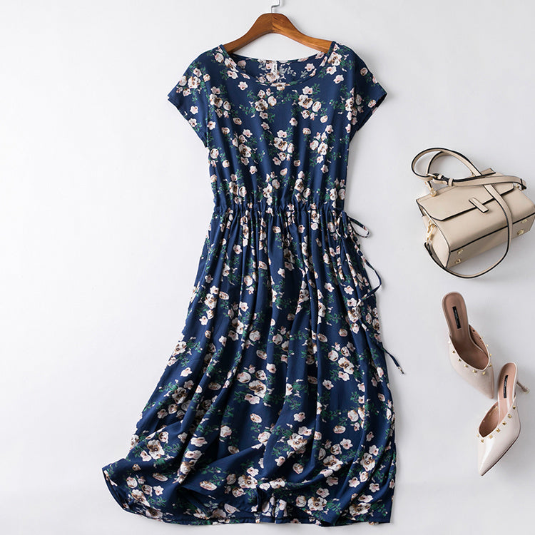 Cotton silk dress-HighTouch