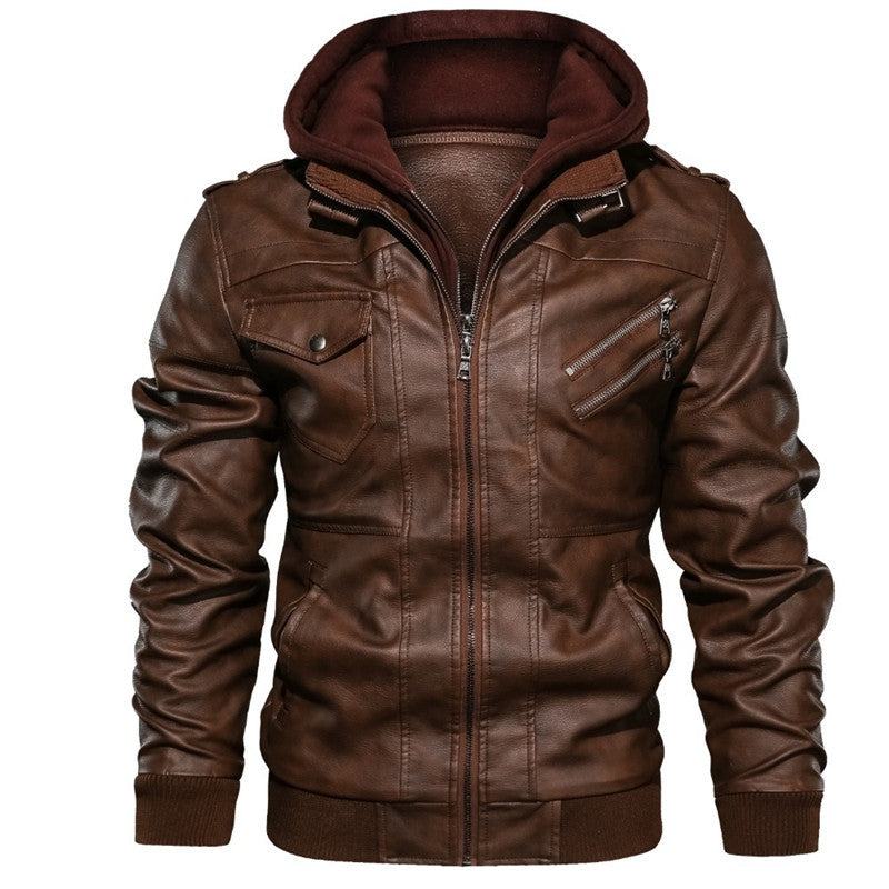 Men’s Slim-Fit Tailored Hooded Jacket – Lightweight Casual Wear-HighTouch
