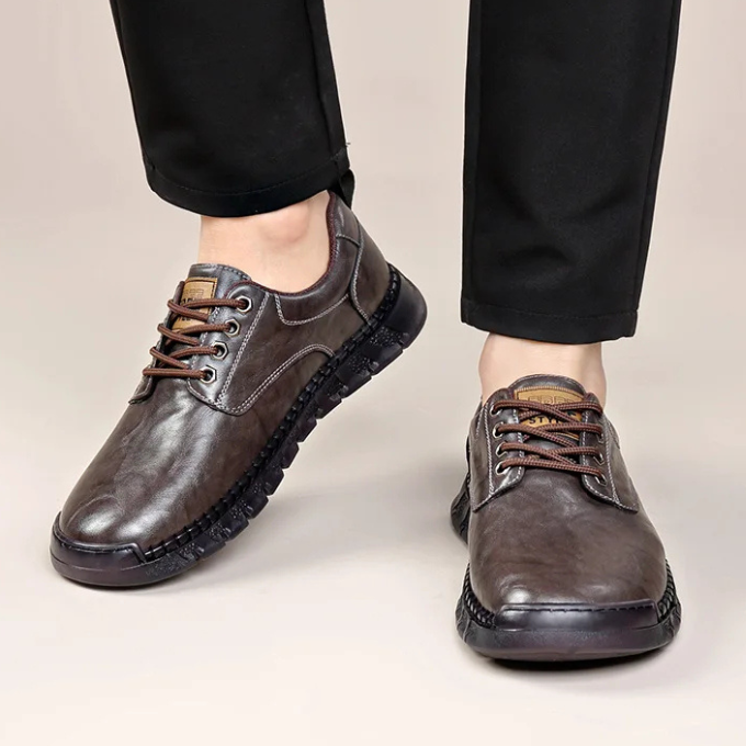 Men’s Full-Grain Leather Shoes – Smart Comfort