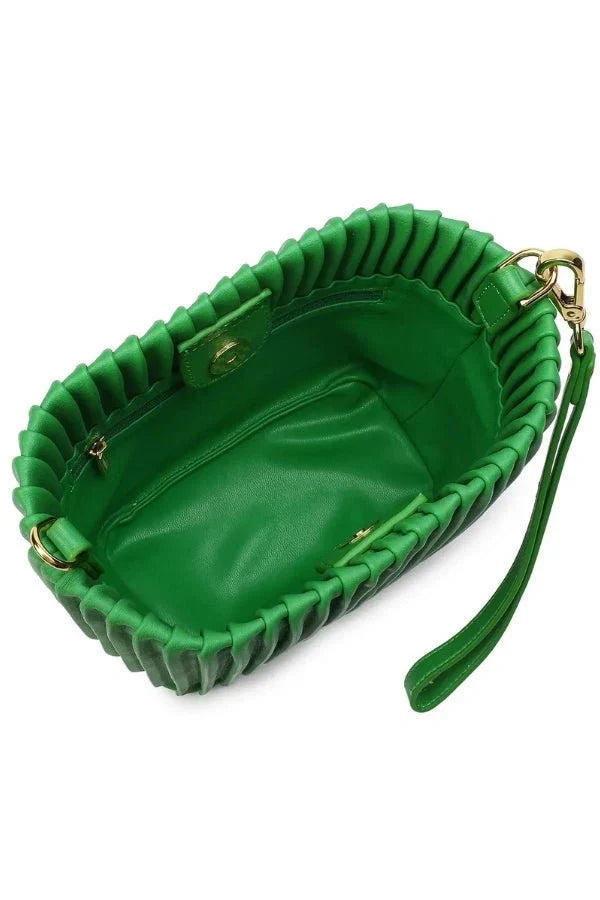 Celina Shoulder Bag - PU Leather Structured Convertible Carry