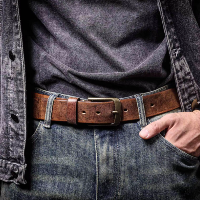 Men's 100% Cowhide Leather Belt | Italian Handmade