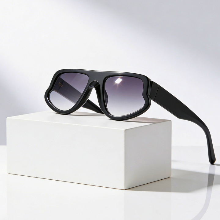 Women's Oversized UV400 Sunglasses – Gradient Acetate