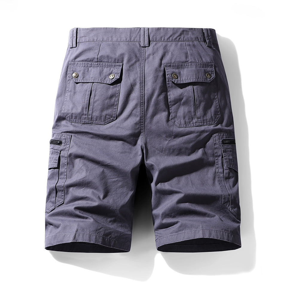 Men's Fashion Simple Multi-pocket Cotton Pants-HighTouch