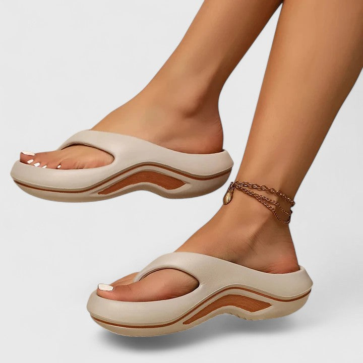 Women's Juliette Orthopedic Slide Sandals – Arch-Support Cushion Walking Slides