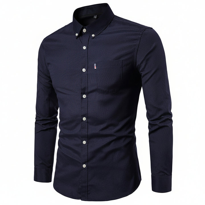 Casual long-sleeved Cotton shirt-HighTouch