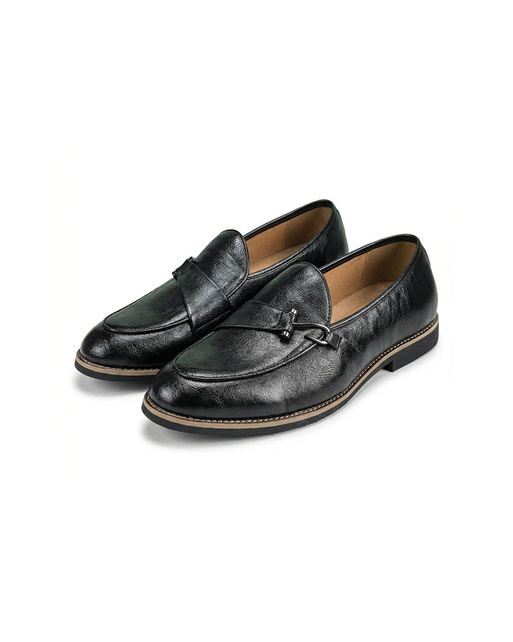 Men's Leather Bit Loafers | Classic Horsebit Dress Slip-On Shoes