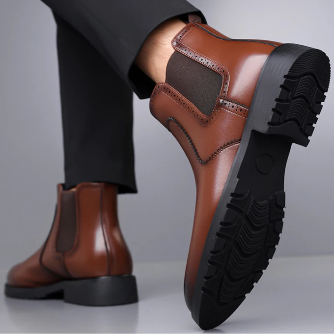 Men’s Leather Chelsea Boots – Smart Comfort