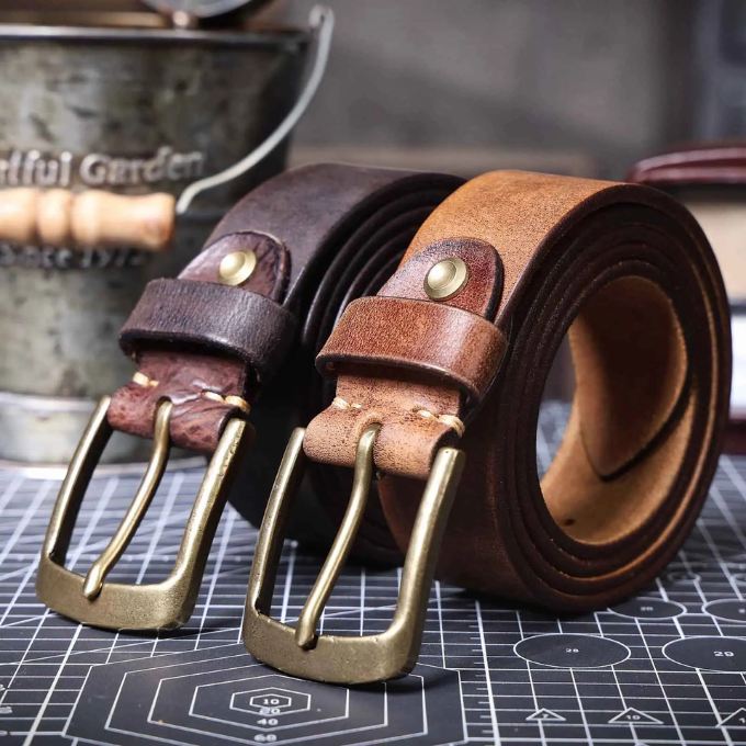 Men's 100% Cowhide Leather Belt | Italian Handmade
