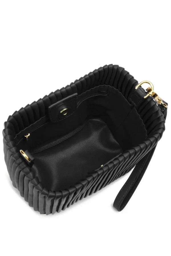 Celina Shoulder Bag - PU Leather Structured Convertible Carry