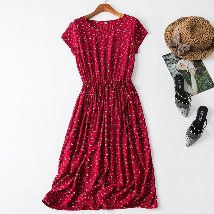 Cotton silk dress-HighTouch