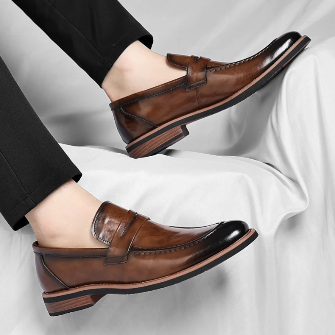 Men’s Leather Penny Loafers – Polished Comfort