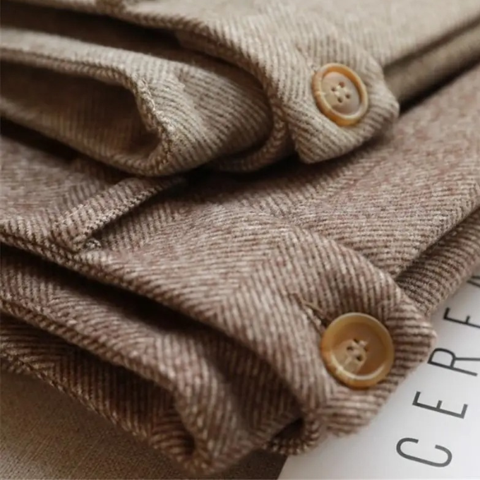 Men's Herringbone Wool Trousers – Tailored Fit