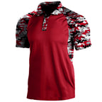 Polo Shirt Lapel Zipper Short-sleeved T-shirt Men-HighTouch