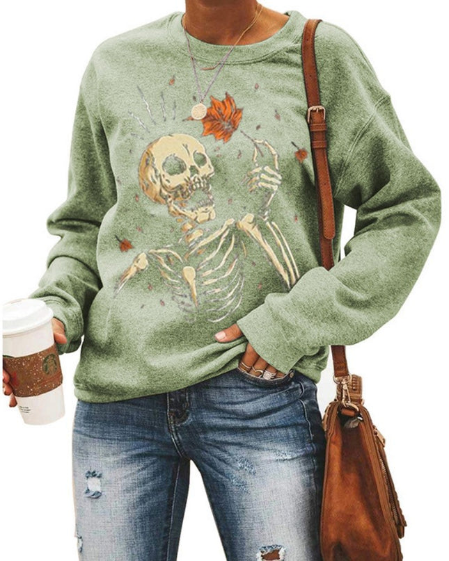Women’s Halloween Graphic Crew Neck Sweatshirt