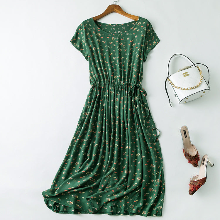 Cotton silk dress-HighTouch