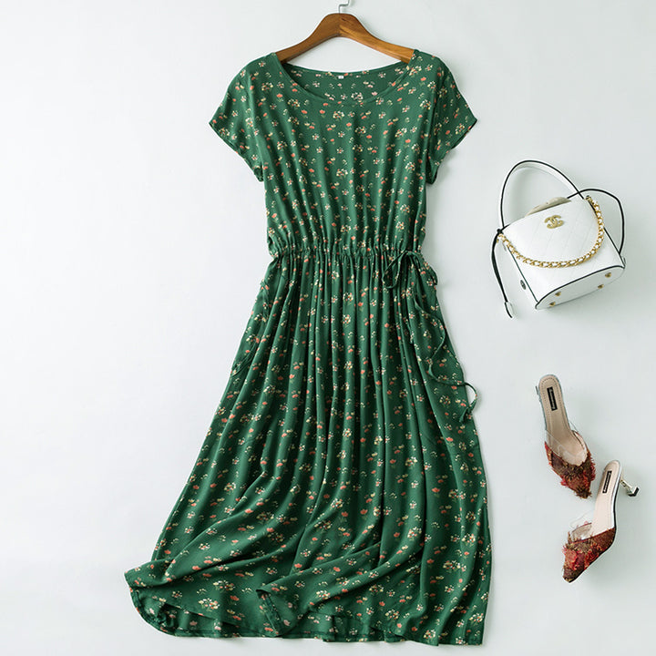 Cotton silk dress-HighTouch
