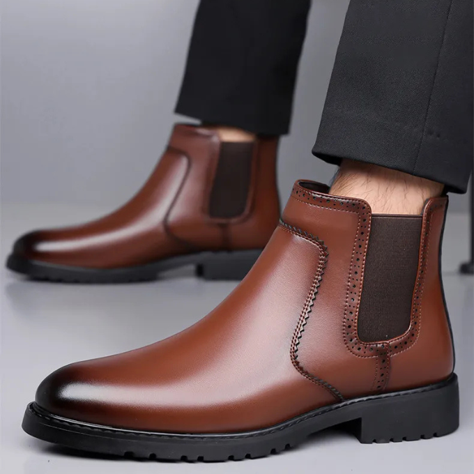 Men’s Leather Chelsea Boots – Smart Comfort