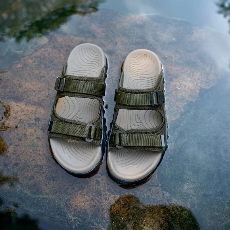 Men's Leather Outdoor Hiking Sports Sandals