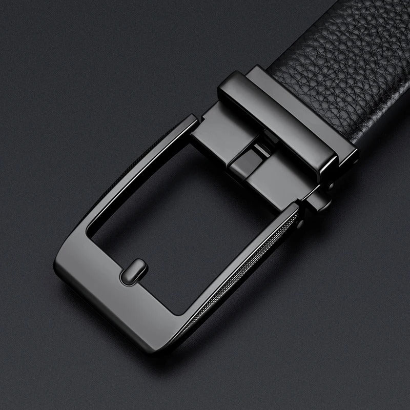 Men's 100% Cowhide Leather Belt | Durable Buckle