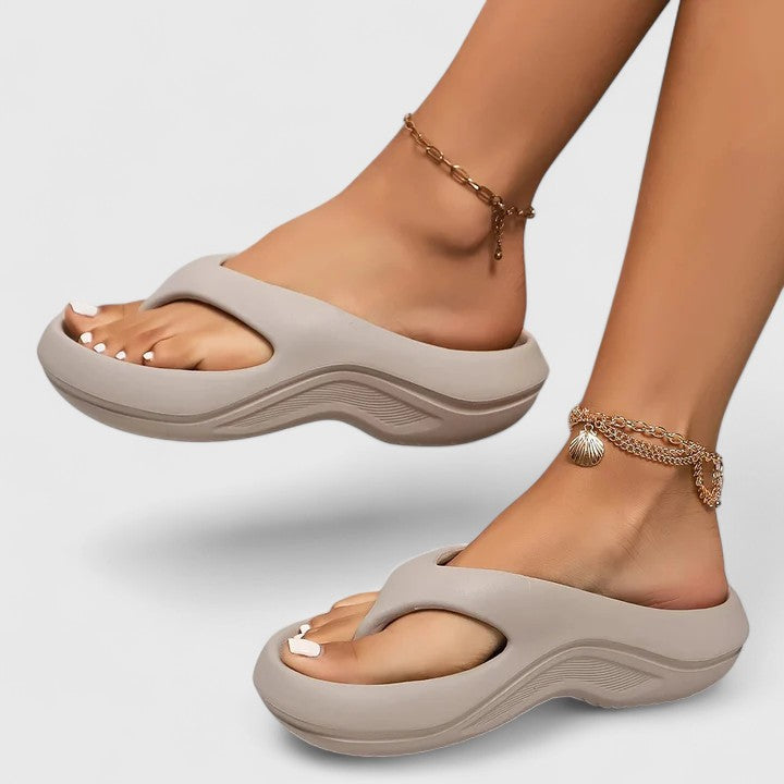 Women's Juliette Orthopedic Slide Sandals – Arch-Support Cushion Walking Slides