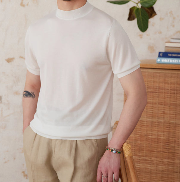 Luxury Lyocell & Mulberry Silk Blend Shirt-HighTouch