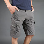 Men’s Cargo Shorts Loose Fit Multi Pocket Casual Summer-HighTouch