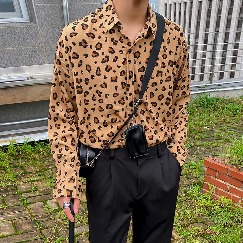 Leopard Shirt Men s-HighTouch