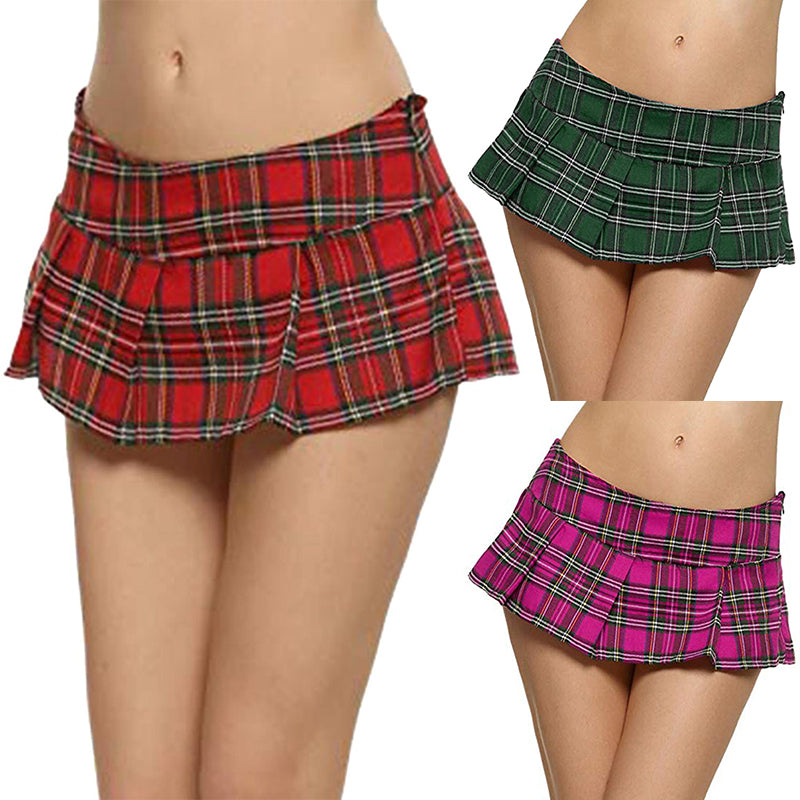 Women’s Sexy Low-Waist Club Skirt – Lattice Print Party Mini