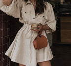 Cotton & Linen Dress – Breathable Natural Fiber Essential-HighTouch