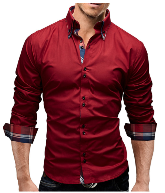 Classic Inner Slim Men Shirt – Cotton Polyester-HighTouch